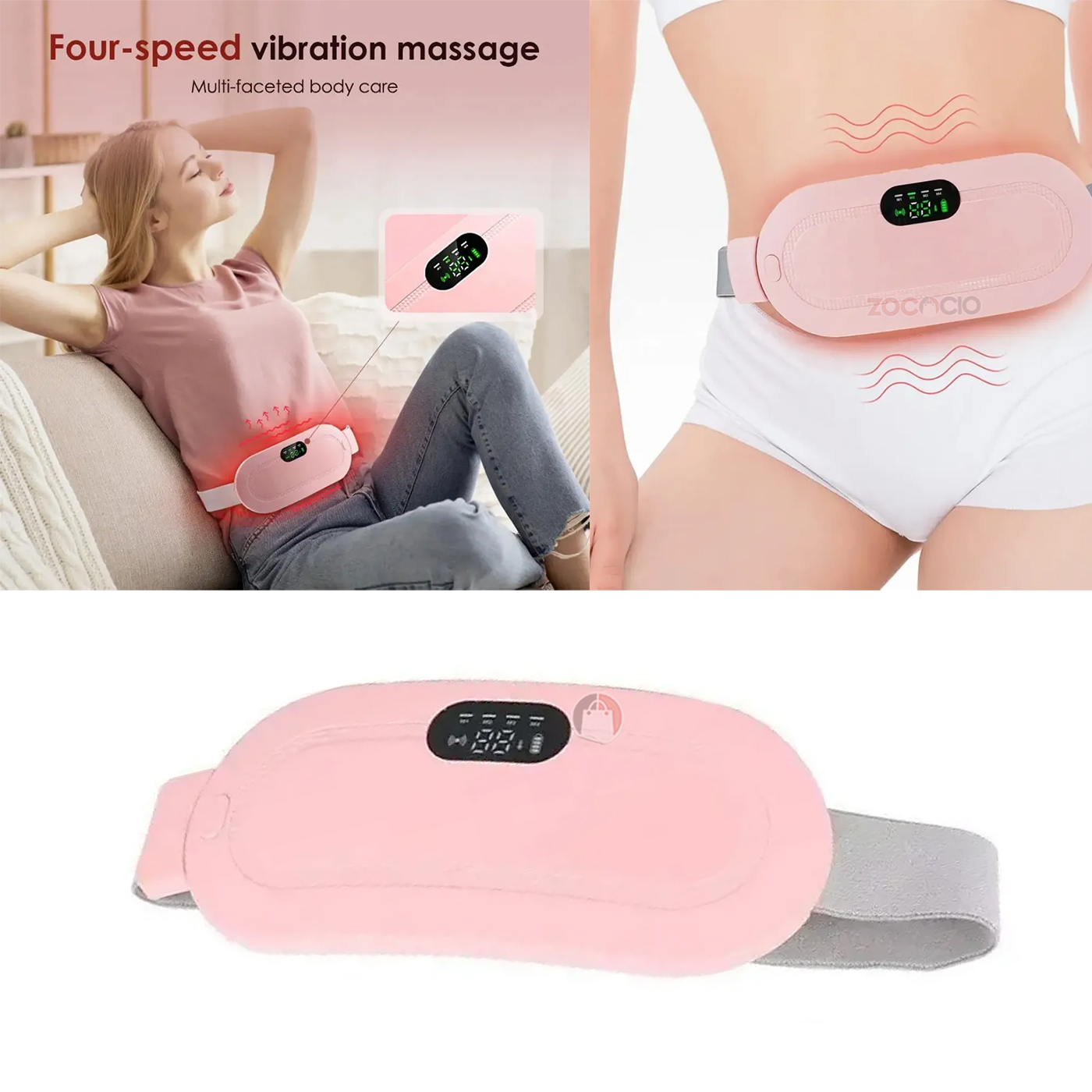 Masajeador Cinturón Menstrual Cólicos